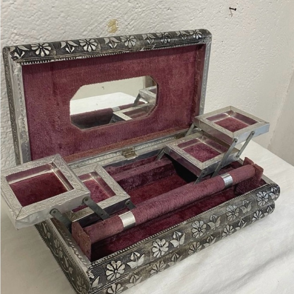 Others Follow Silver and Purple Decorative Keepsake Box